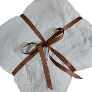 EXQUISITE EGGSHELL WHITE CROCHET & LACE CUTWORK, 100% FINE COTTON DUVET COVER!